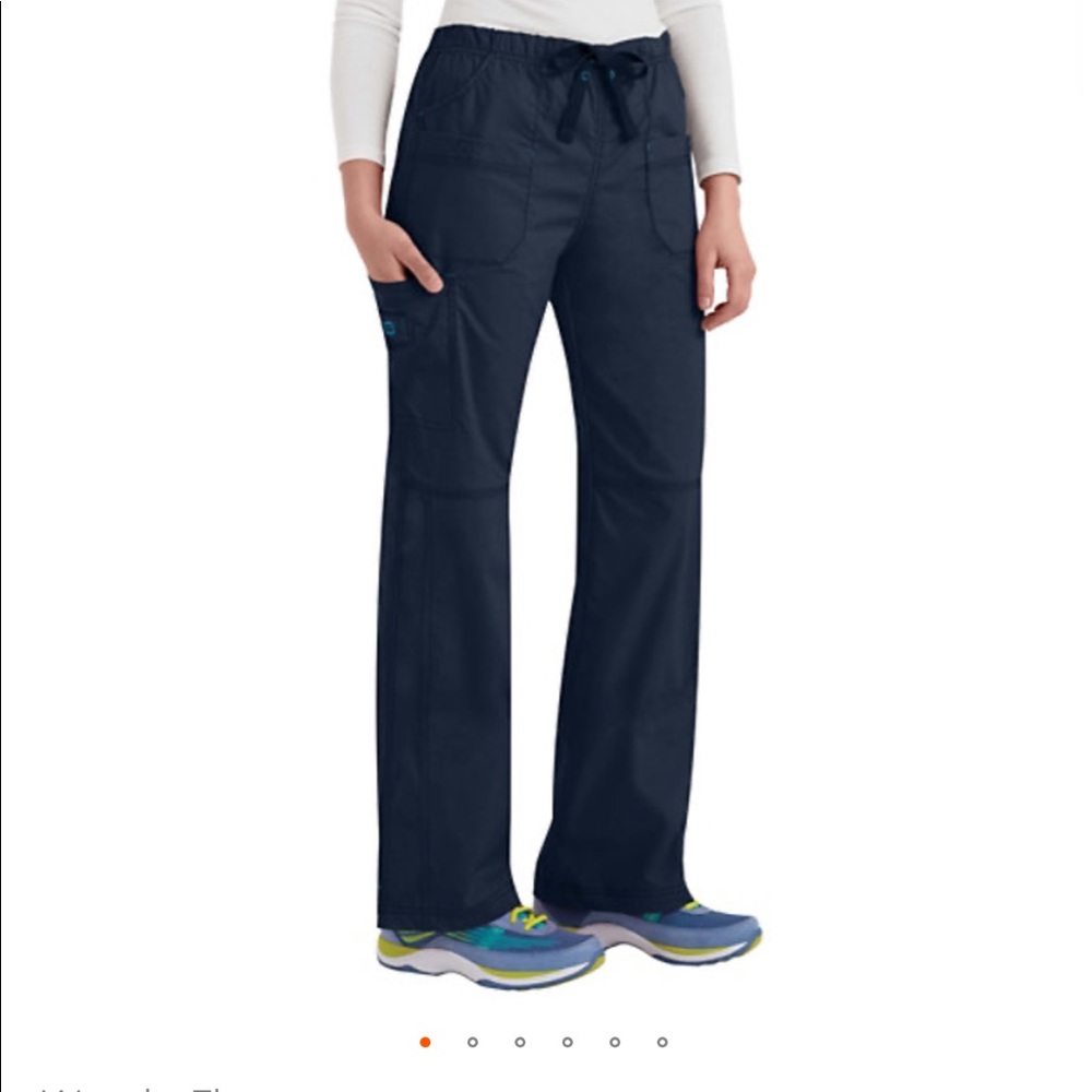 WonderFlex Navy Multi Pocket Cargo Scrub Pants